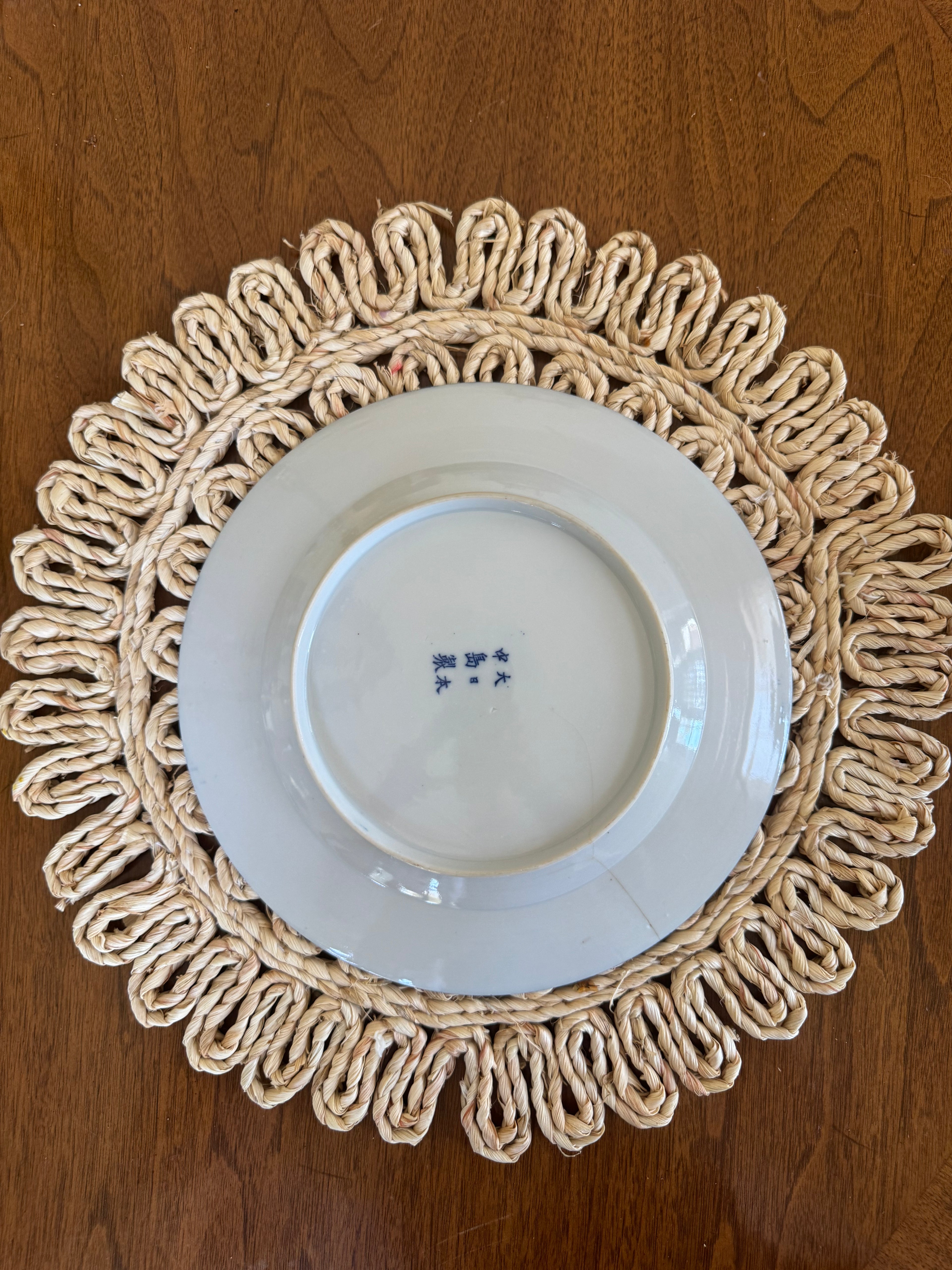 Blue & White Dragon Plate