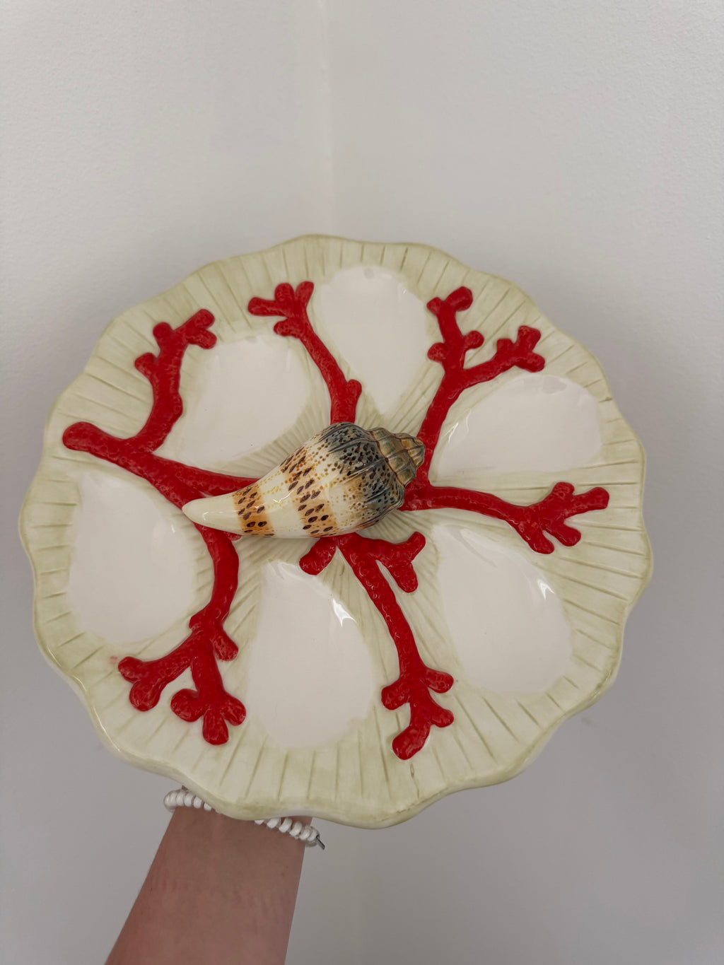 Oyster Plate with Shell Detail