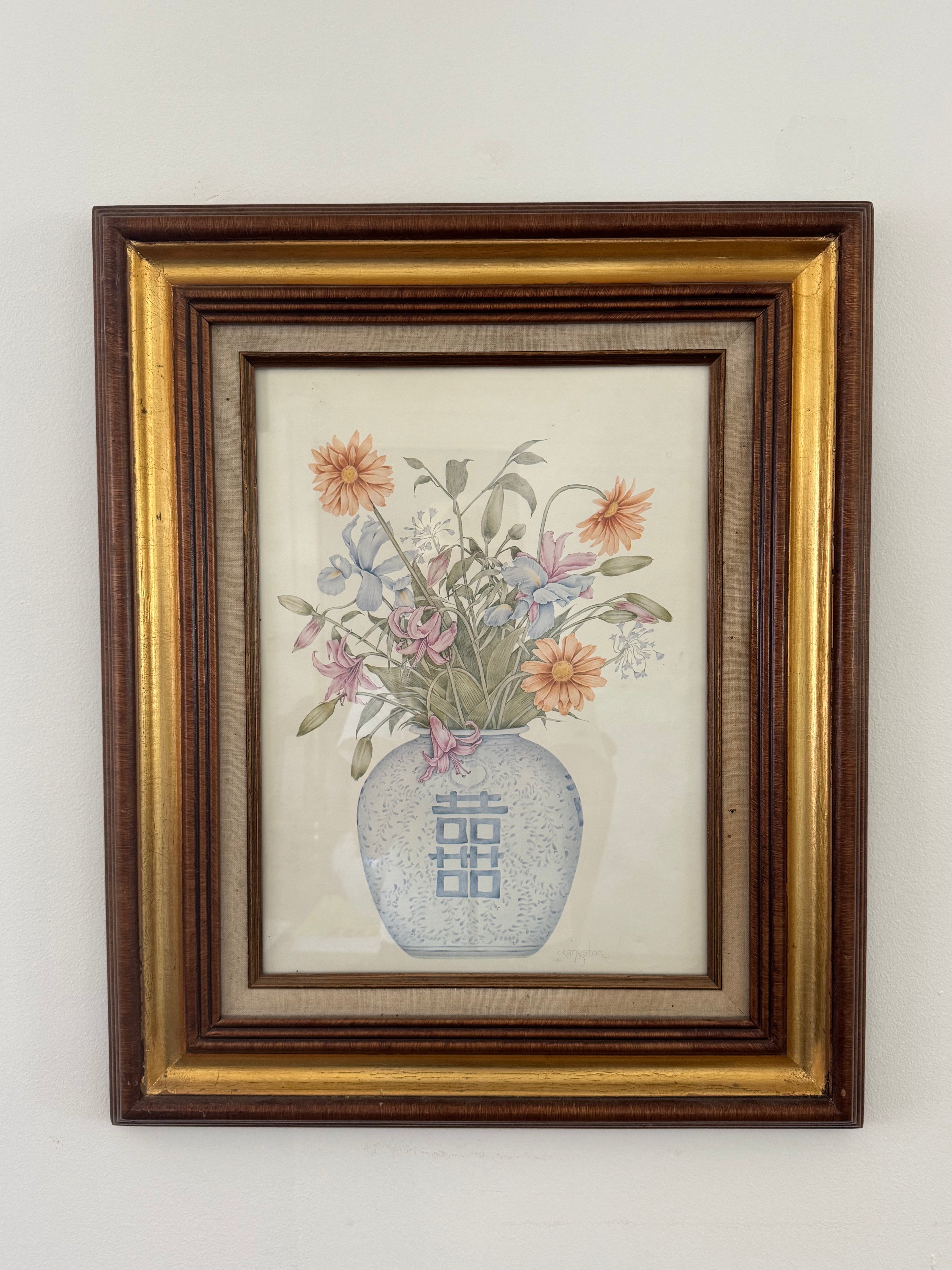 Framed Floral Print