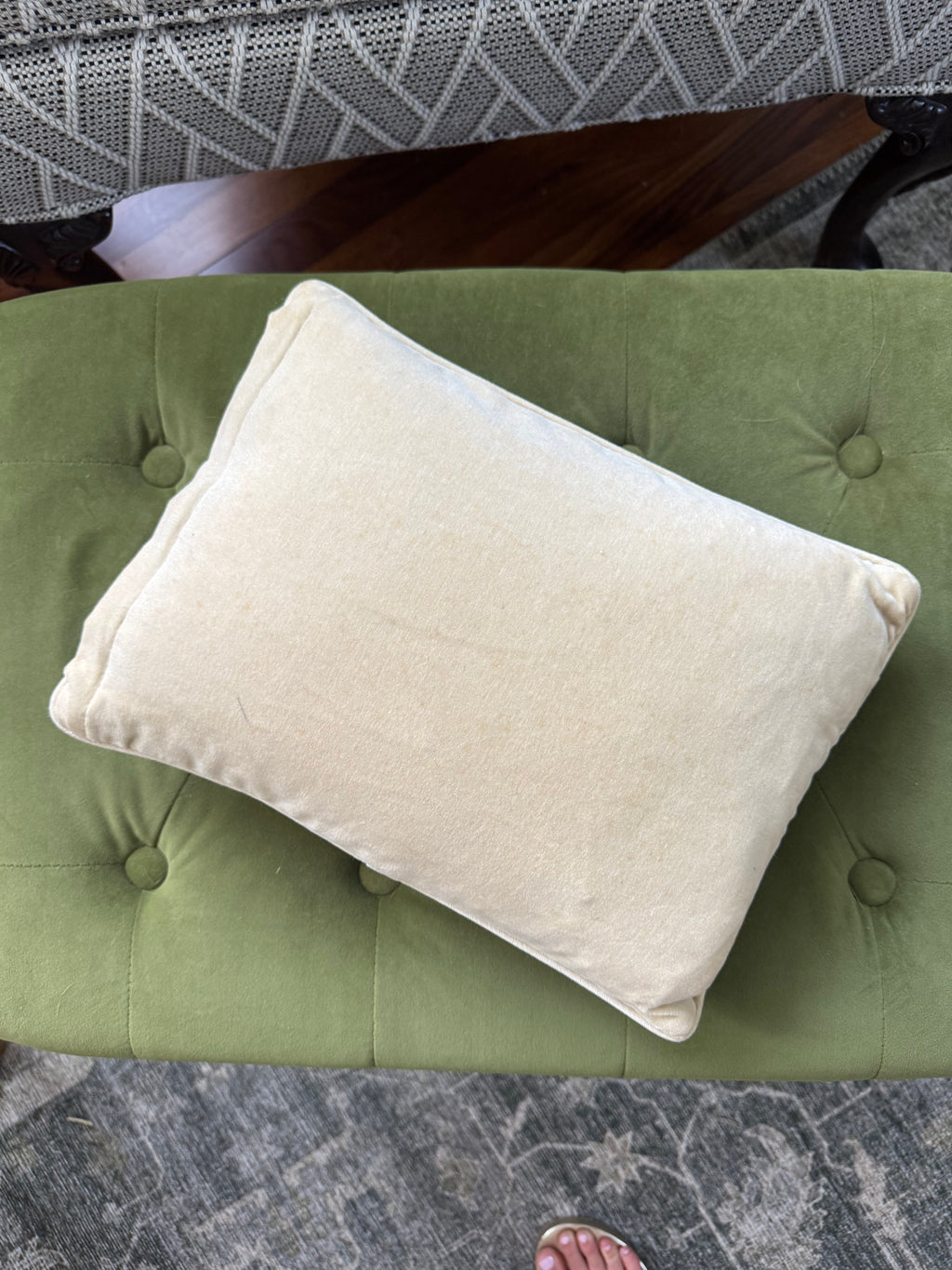 Floral Needle Point Pillow